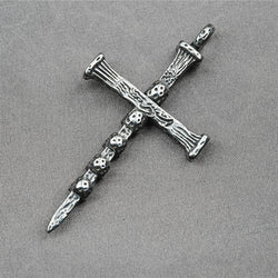 Cross Skull Titanium Steel Necklace