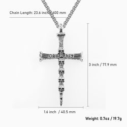 Cross Skull Titanium Steel Necklace