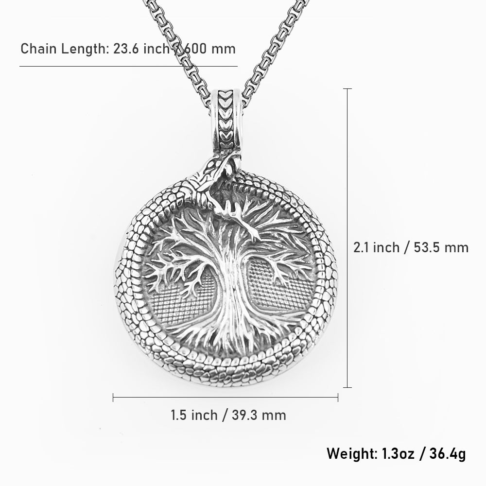 Tree Of Life Titanium Steel Necklace