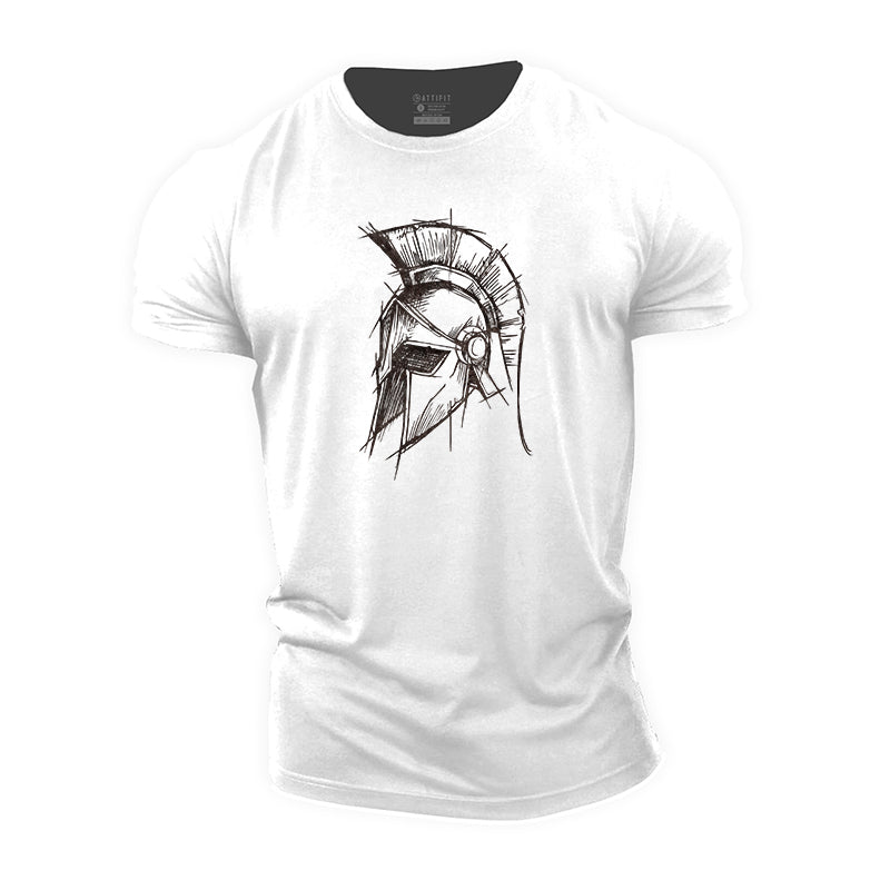 Spartan Portrait Cotton T-Shirt