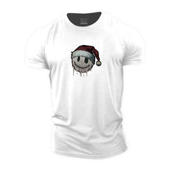 Christmas Smiley Cotton T-Shirt