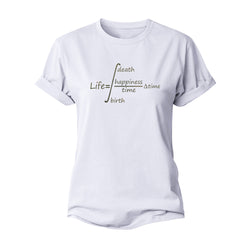 Happy Life Women's Cotton T-Shirt