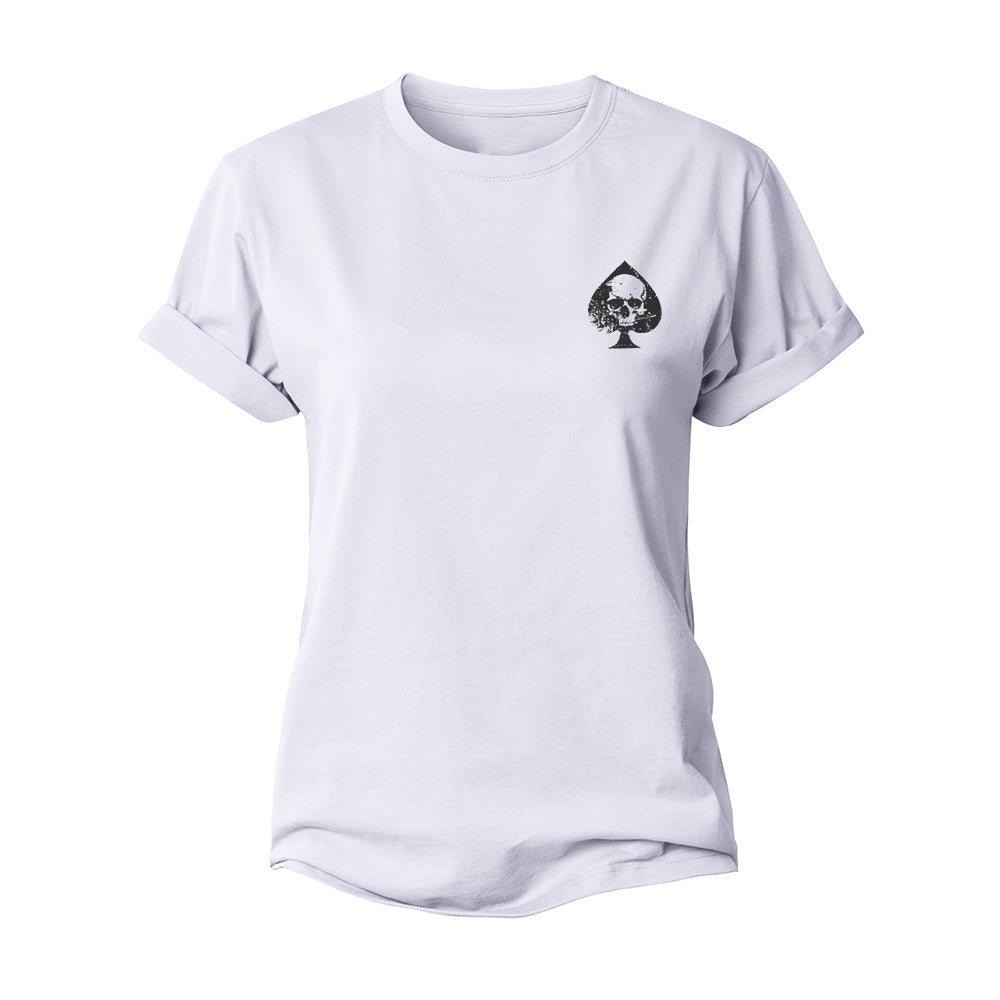 Mini Spades Skull Women's Cotton T-Shirt