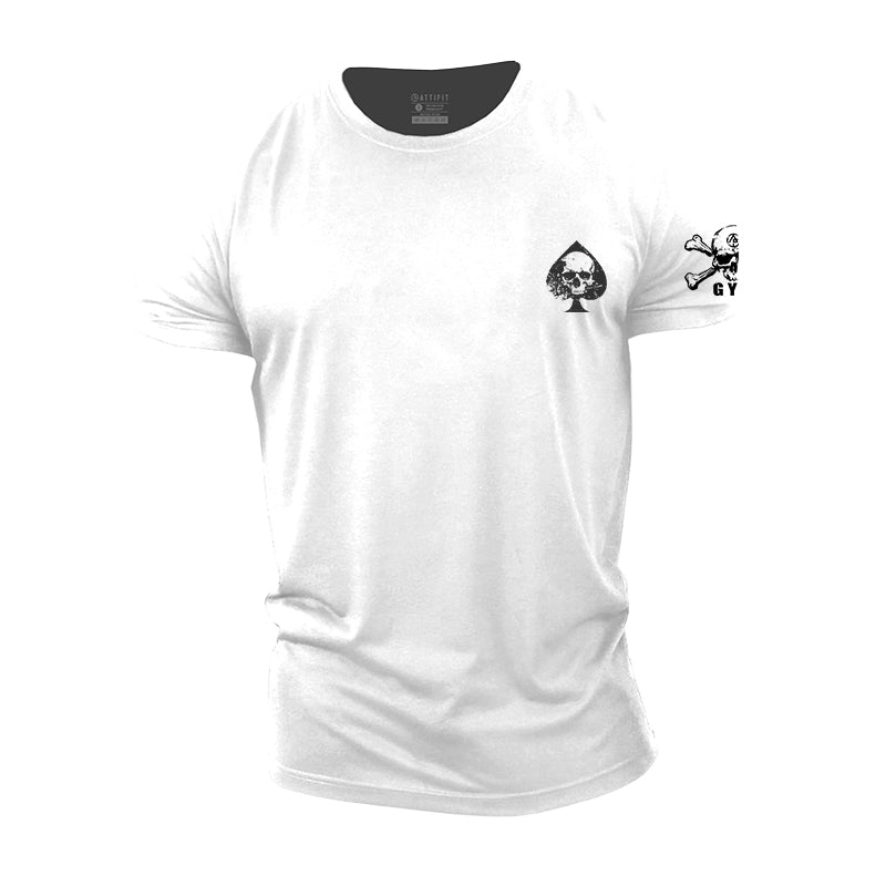 Mini Spades Skull Cotton T-Shirt