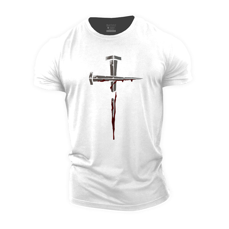 Nails Cross Cotton T-Shirt