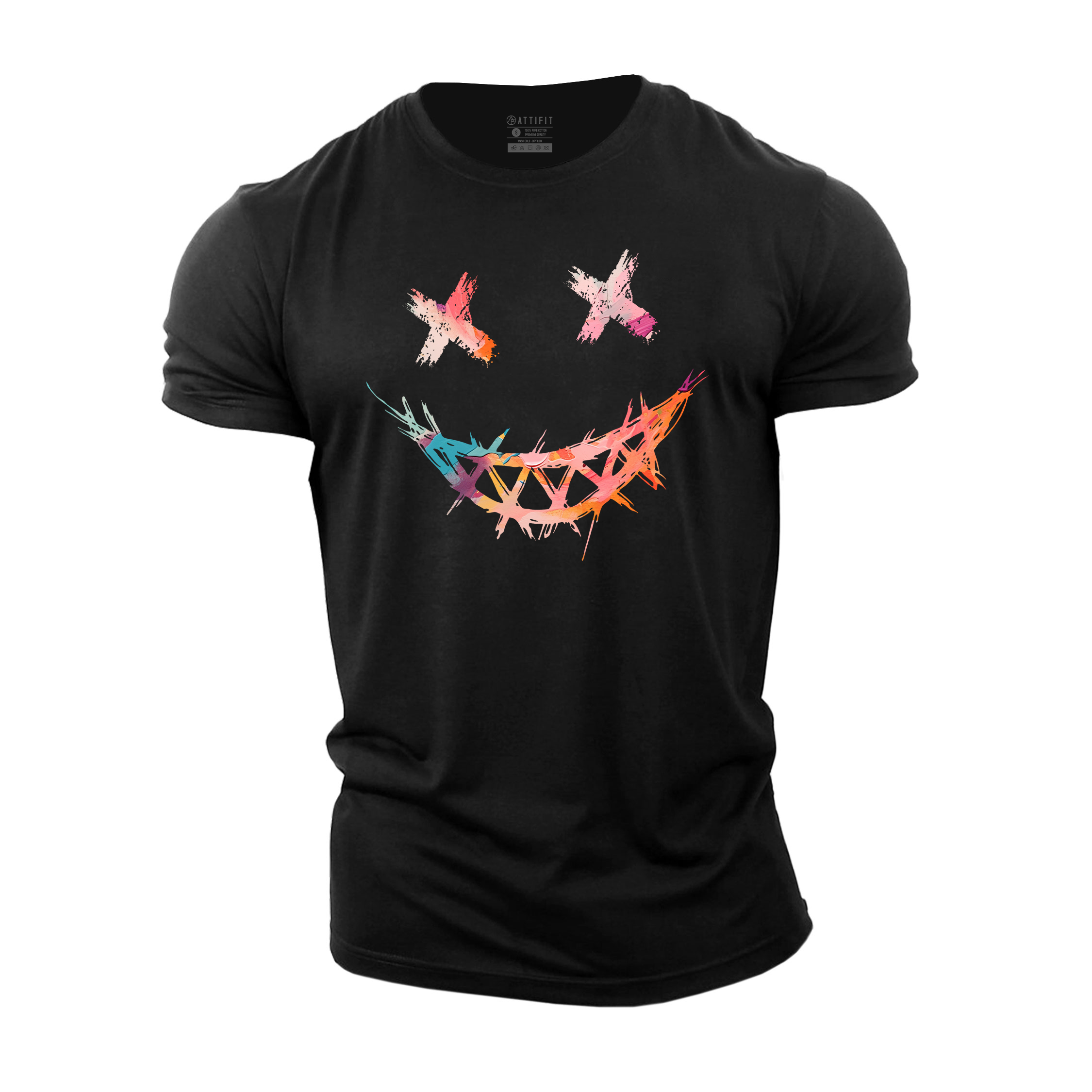 Cross Smiley Cotton T-Shirt