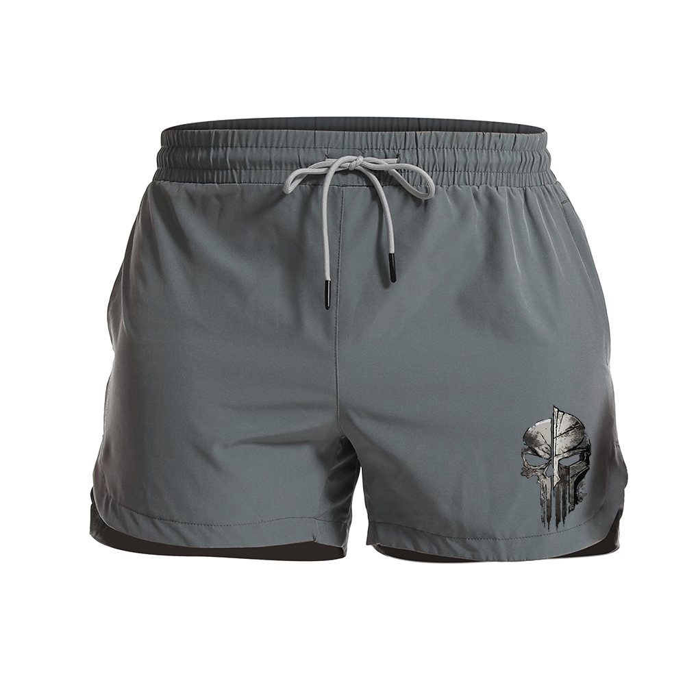 Skeleton Spartan Graphic Shorts