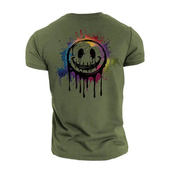 Splash Smiley Cotton T-Shirt