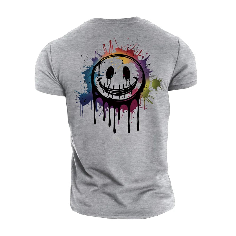 Splash Smiley Cotton T-Shirt