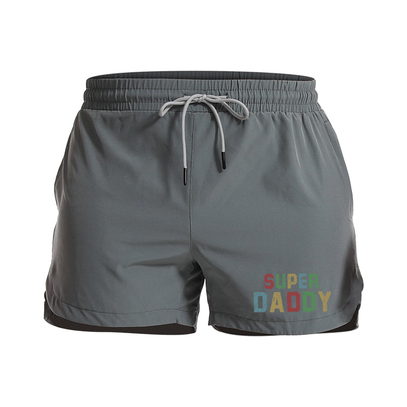 Super Daddy Graphic Shorts