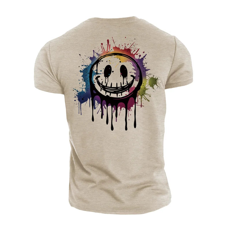 Splash Smiley Cotton T-Shirt