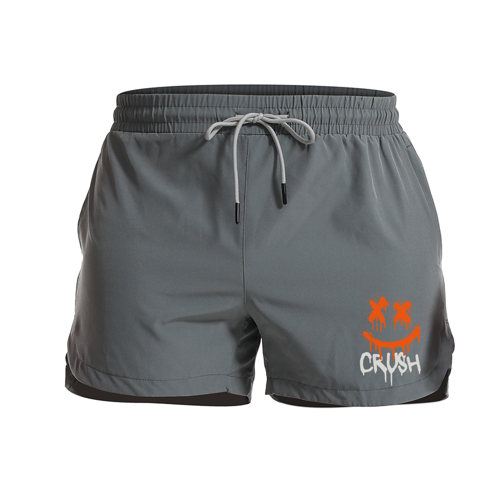 Crush Smiley Graphic Shorts