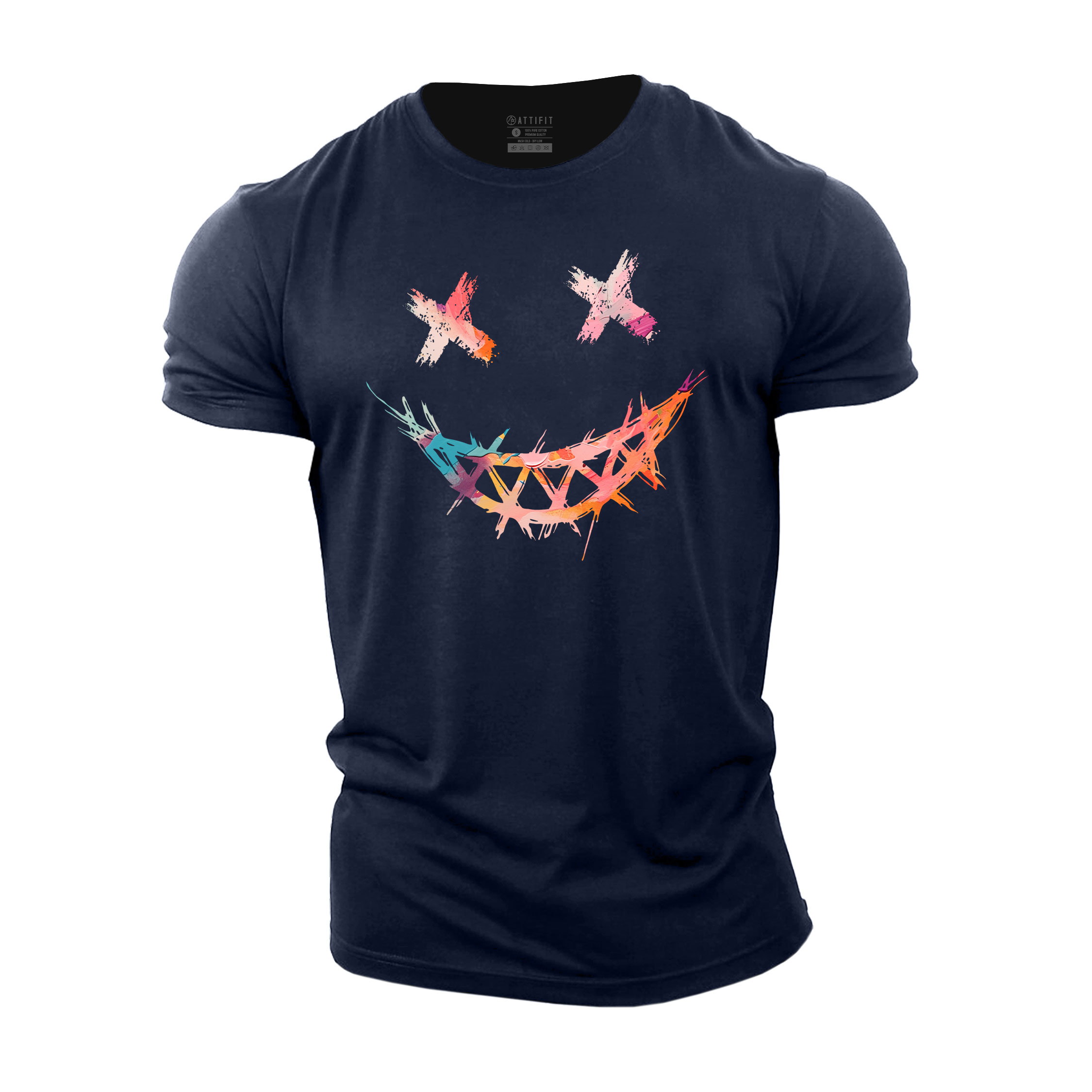 Cross Smiley Cotton T-Shirt