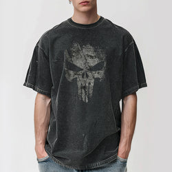 Broken Punisher Skull Washed T-Shirt