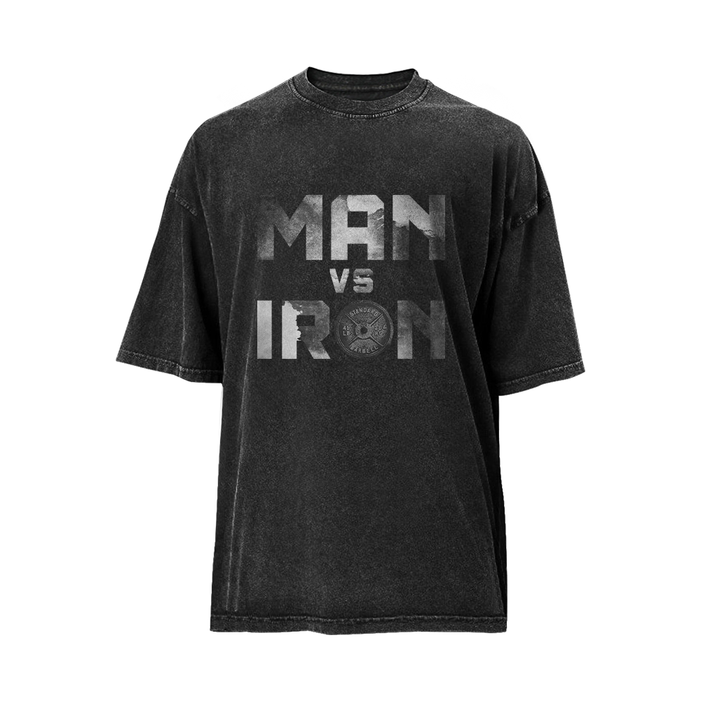 Man Vs Iron Washed T-Shirt