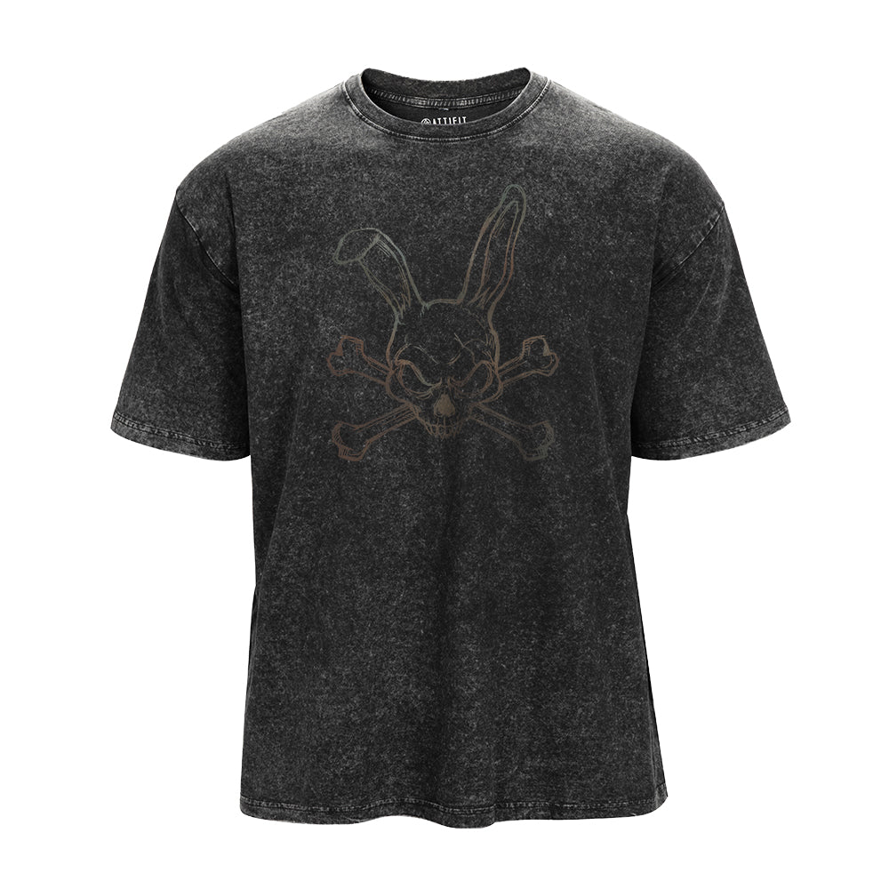 Bunny Skull Washed T-Shirt