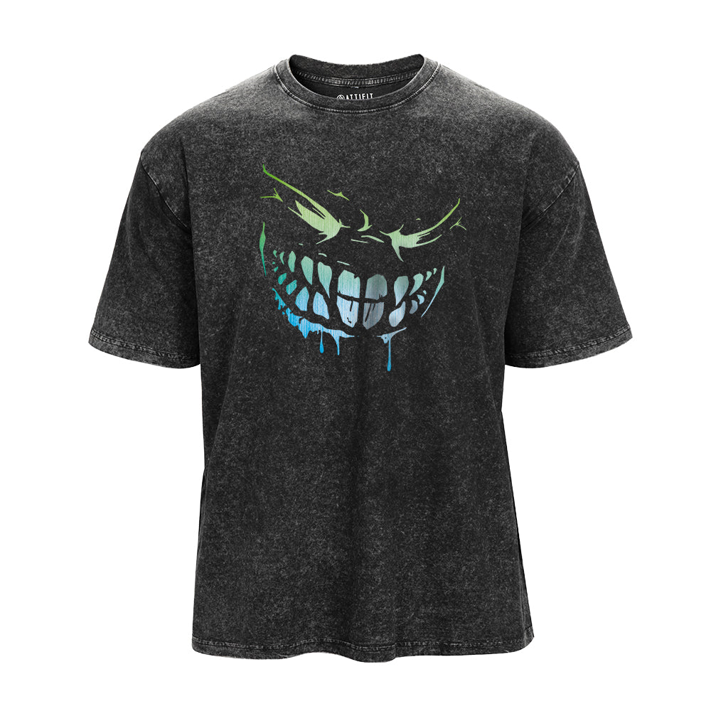 Shining Evil Smiley Washed T-Shirt