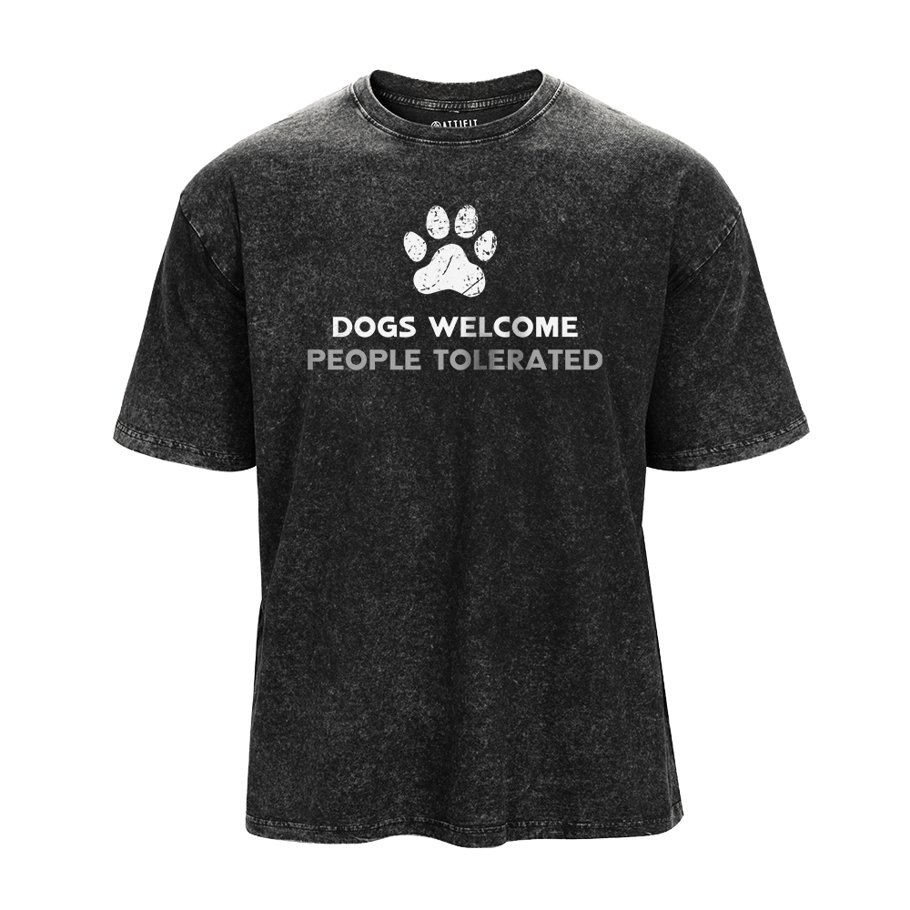 Dogs And People Washed T-Shirt