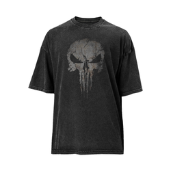 Burst Skull Washed T-Shirt