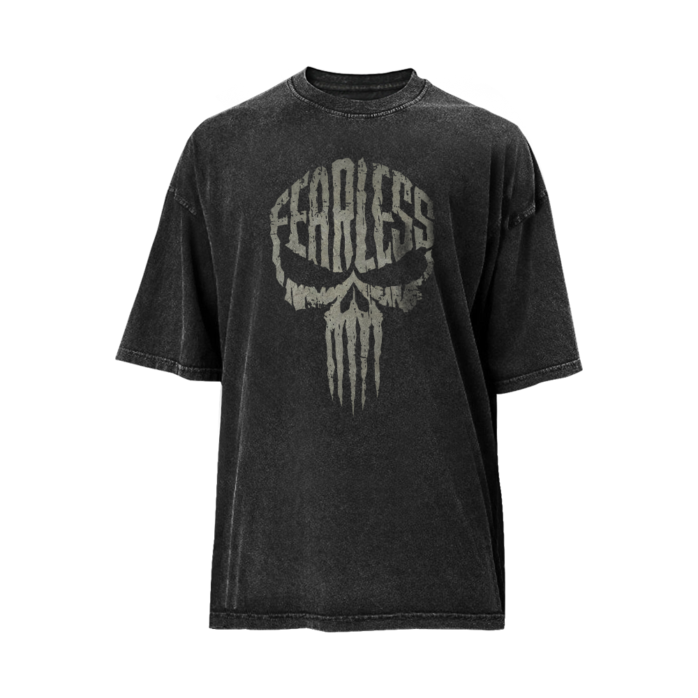 Fearless Skull Washed T-Shirt