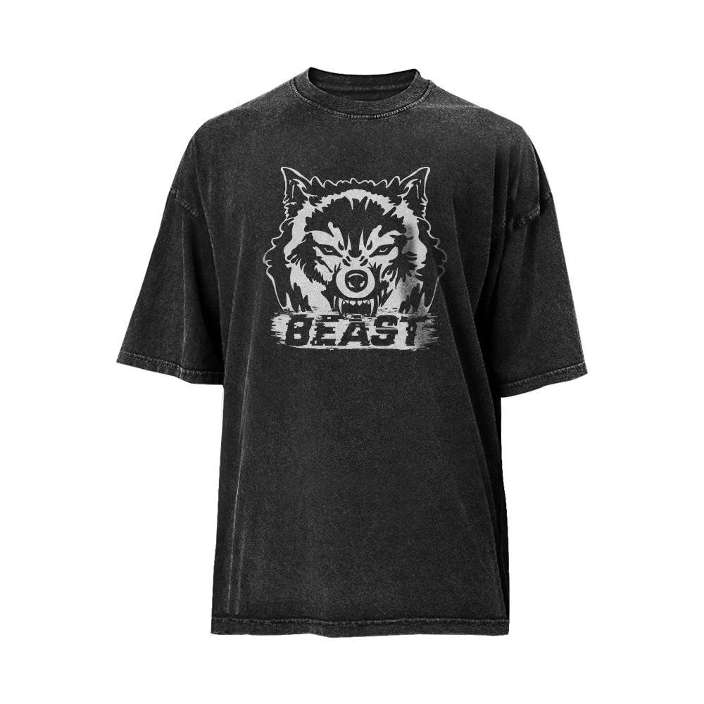 Beast Wolf Washed T-Shirt