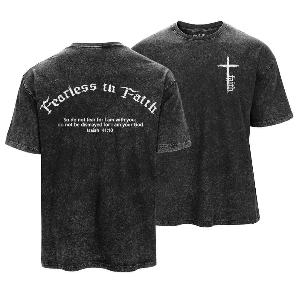 Fearless In Faith Washed T-Shirt