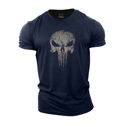 Simple Skull Cotton T-Shirt