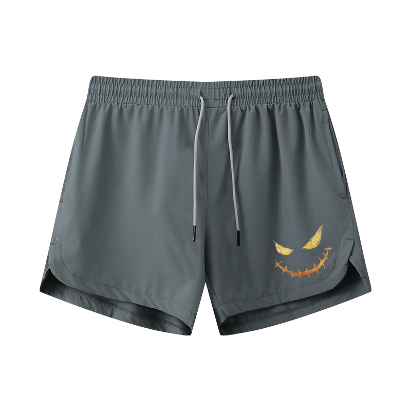 Evil Expression Graphic Shorts