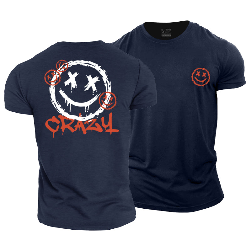 Smiley Crazy Cotton T-Shirt