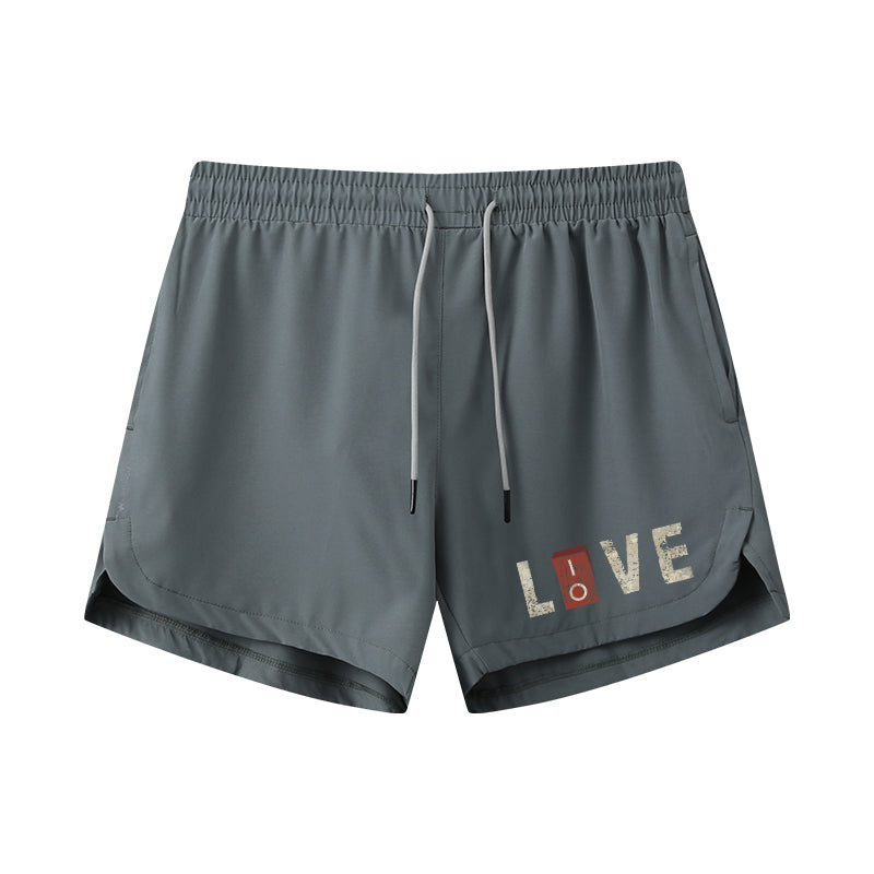 Live And Love Graphic Shorts