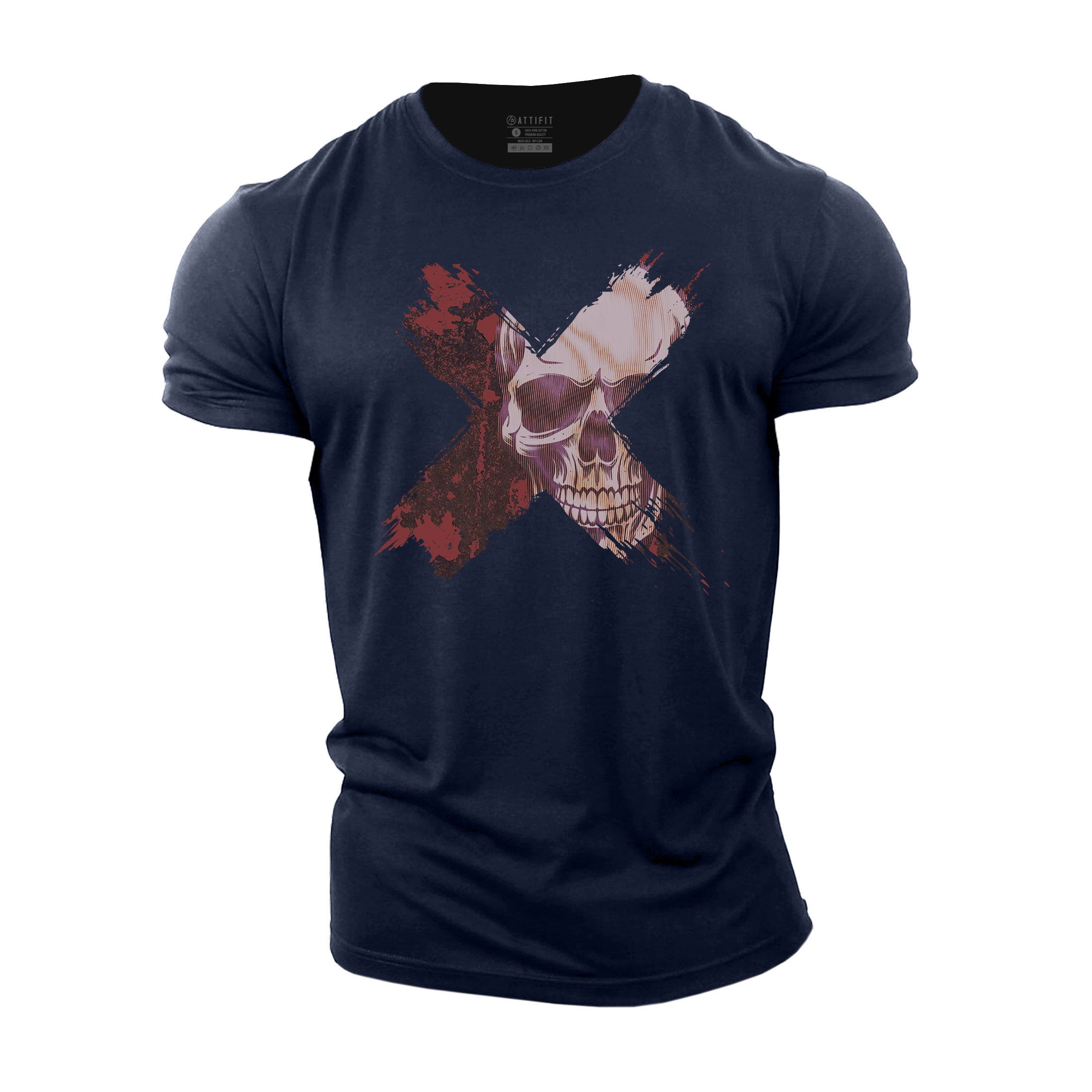 Cross Skull Cotton T-Shirt