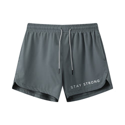 Stay Strong Graphic Shorts