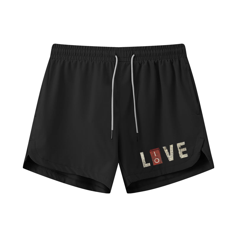 Live And Love Graphic Shorts