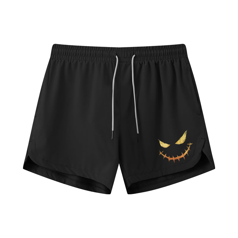 Evil Expression Graphic Shorts