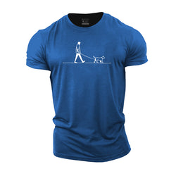 Walking The Dog Cotton T-Shirt