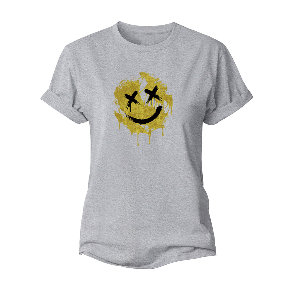 Crack Smiley Women's Cotton T-Shirt