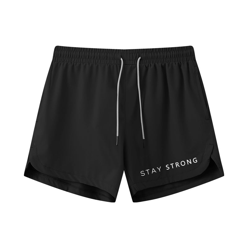 Stay Strong Graphic Shorts