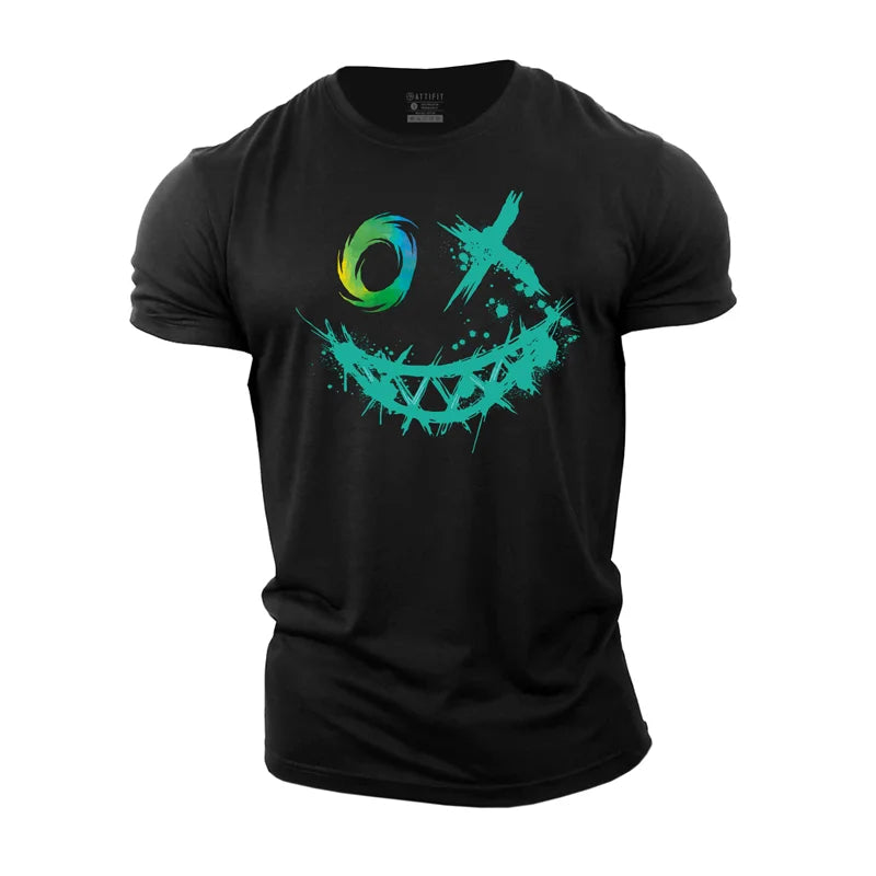 Vibrant Smiley Cotton T-Shirt