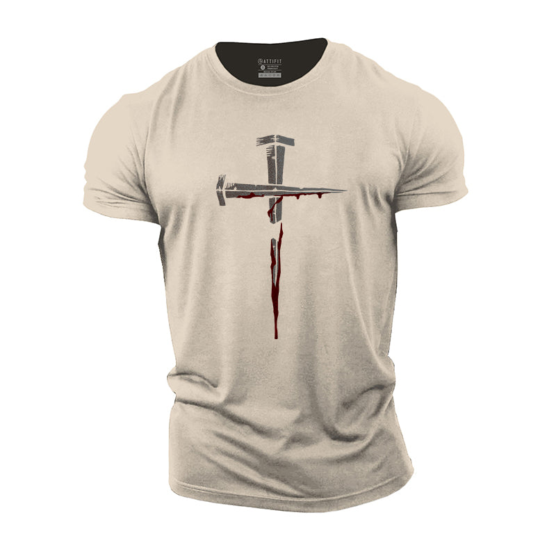 Nails Cross Cotton T-Shirt