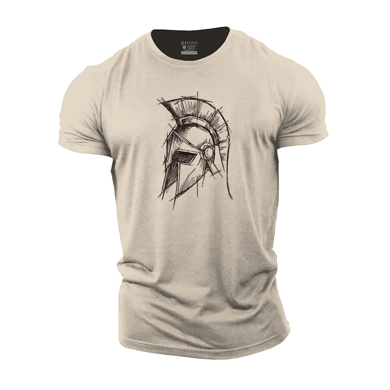 Spartan Portrait Cotton T-Shirt