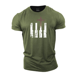 Cross Piano Cotton T-Shirt