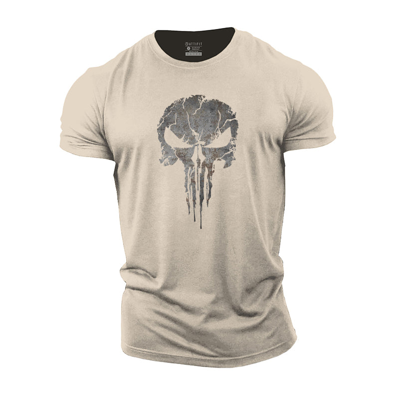 Simple Skull Cotton T-Shirt