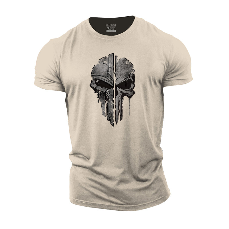 Skull Spartan Cotton T-Shirt