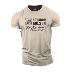 Bourbon Goes In Cotton T-Shirt