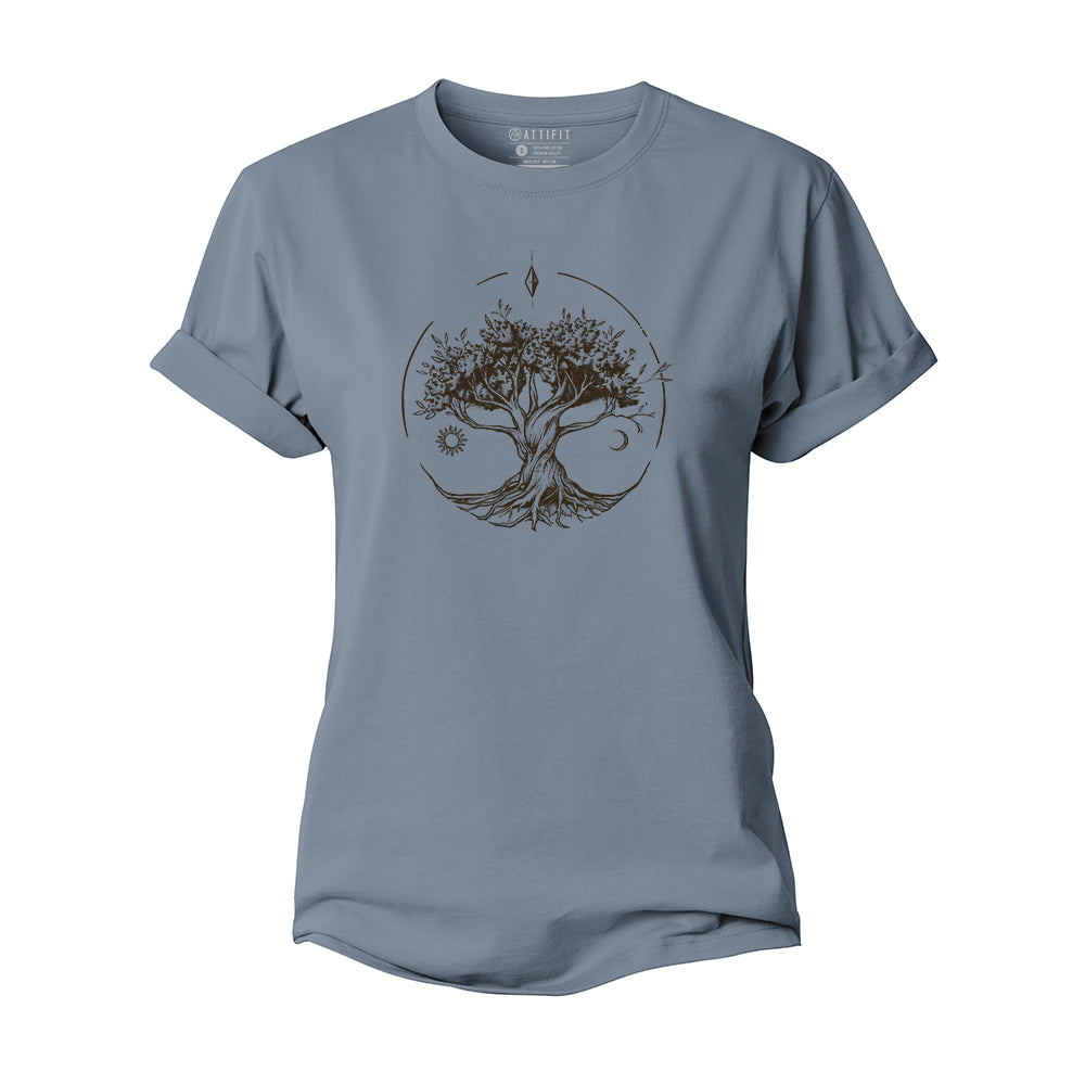 Life Tree Women's Cotton T-Shirt