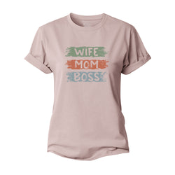 Wife Mom Boss Women's Cotton T-Shirt
