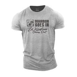 Bourbon Goes In Cotton T-Shirt