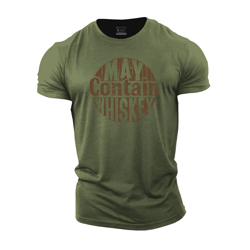 May Contain Whiskey Cotton T-Shirt