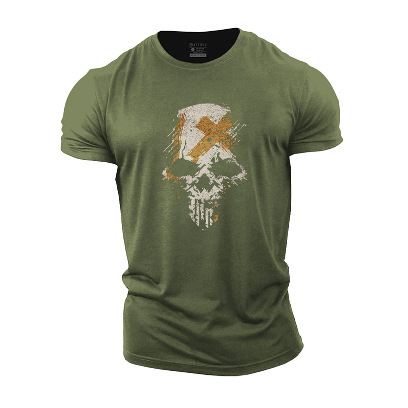 Broken Skull Cotton T-Shirt