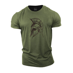 Spartan Portrait Cotton T-Shirt